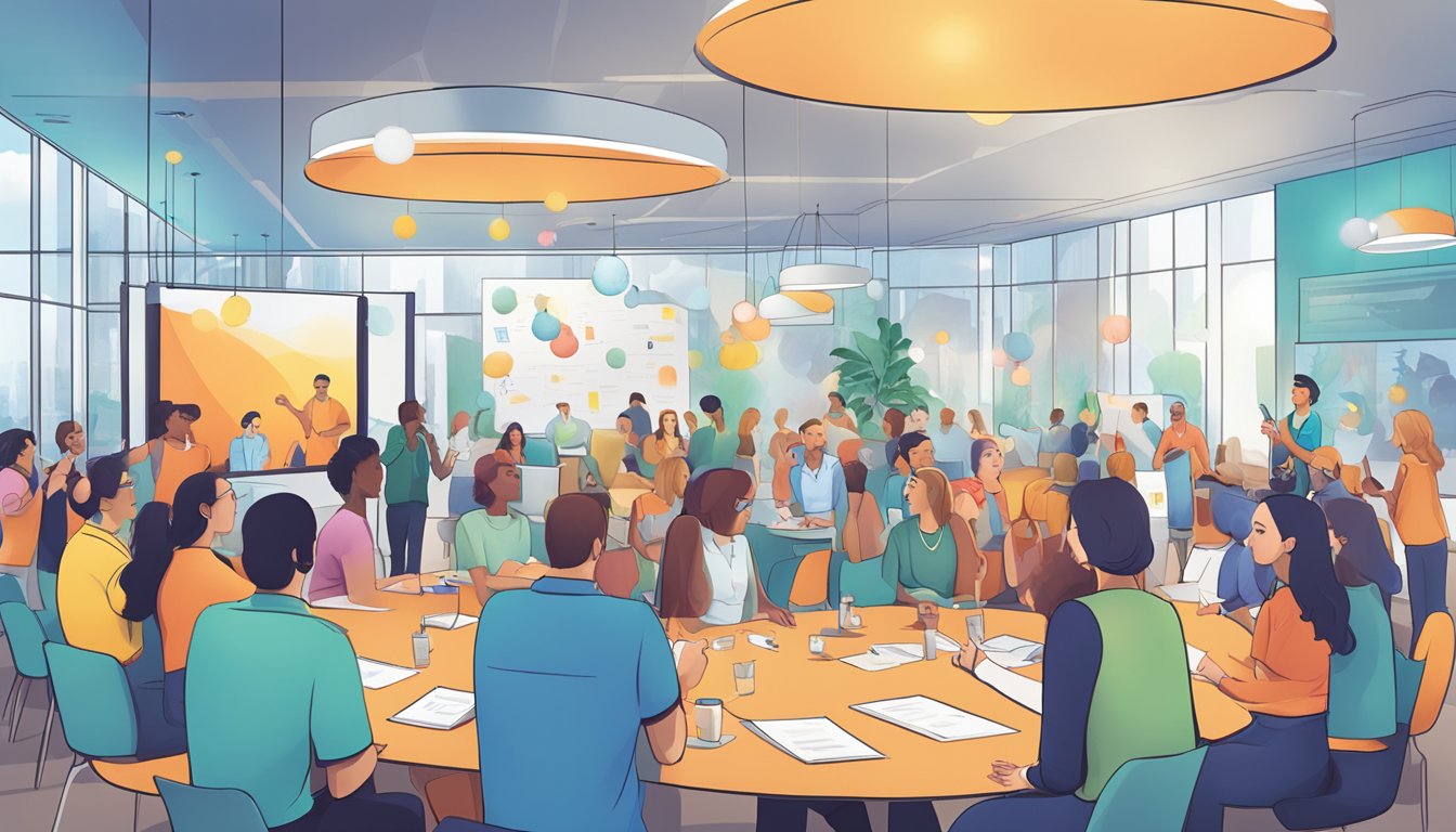 Et kundeengasjementarrangement med interaktive aktiviteter og personlige opplevelser