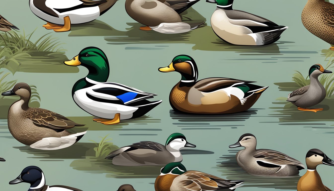 Duck hunting decoys placed among integrated apps and online resources