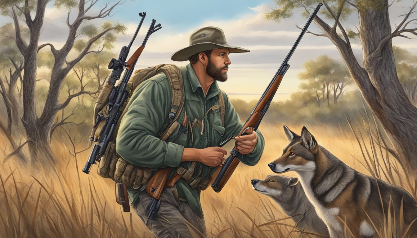 A hunter in Oklahoma follows firearm regulations while participating in wildlife conservation and management