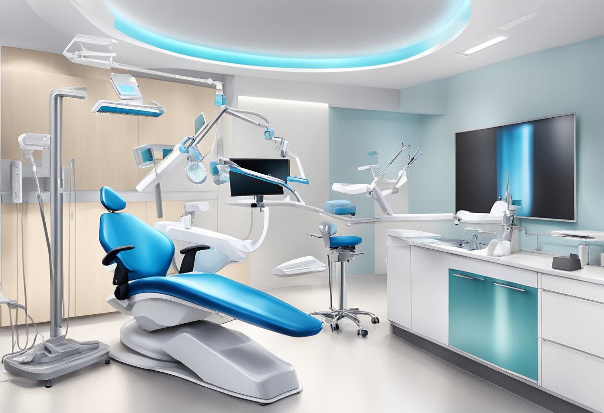 Una clínica dental moderna en Madrid con herramientas y equipos de ortodoncia