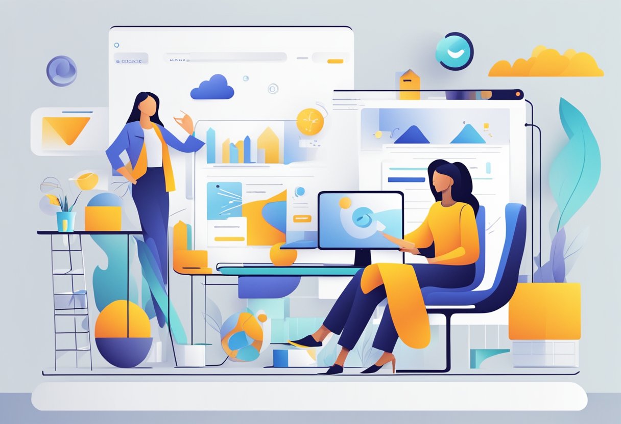 How Often Should a Business Upgrade Their Website? 5 A sleek, modern website with clean lines and intuitive navigation, showcasing the latest design trends and technology