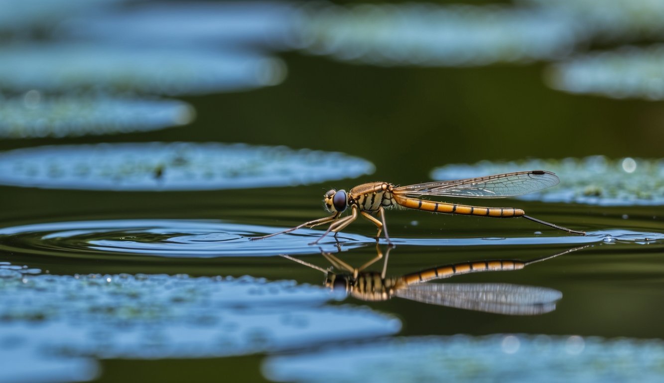 How do water striders walk on water without breaking surface tension