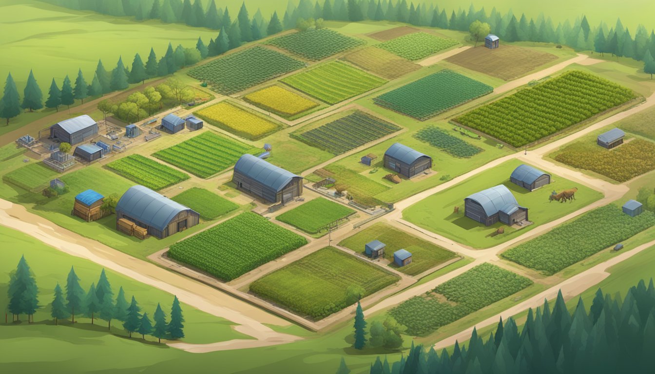 A sprawling game farm with high fences and modern technology, surrounded by controversy and ethical concerns