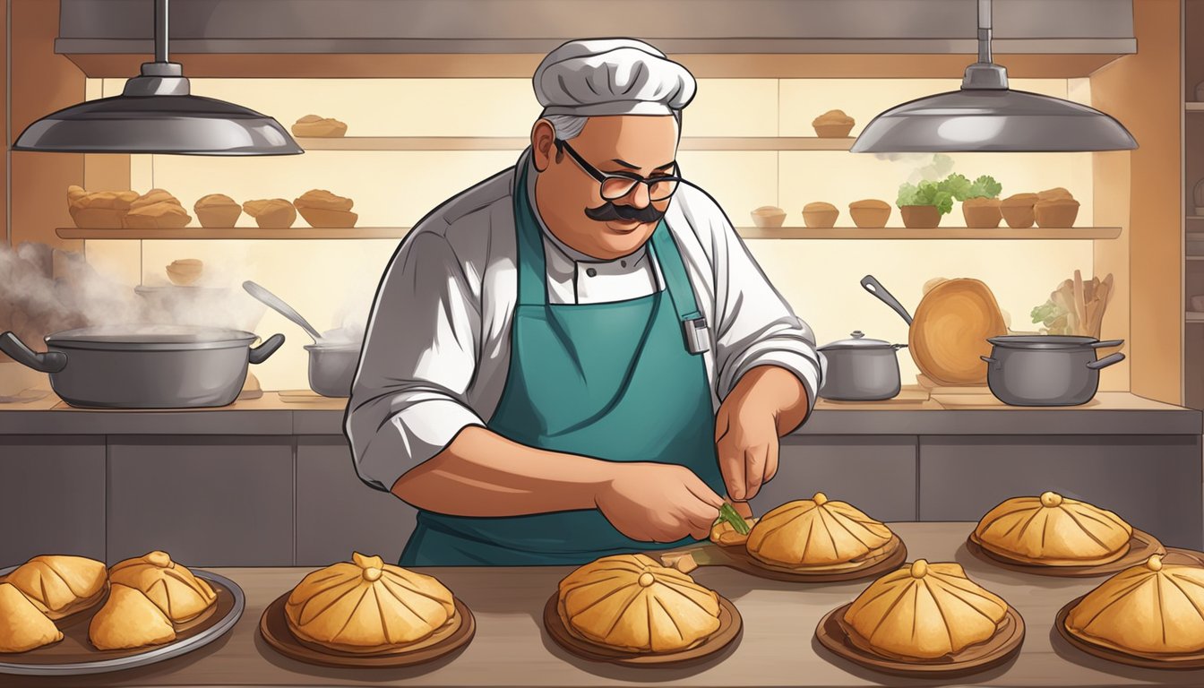 A chef prepares game meat empanadas with South American flair, using traditional cooking techniques and tips