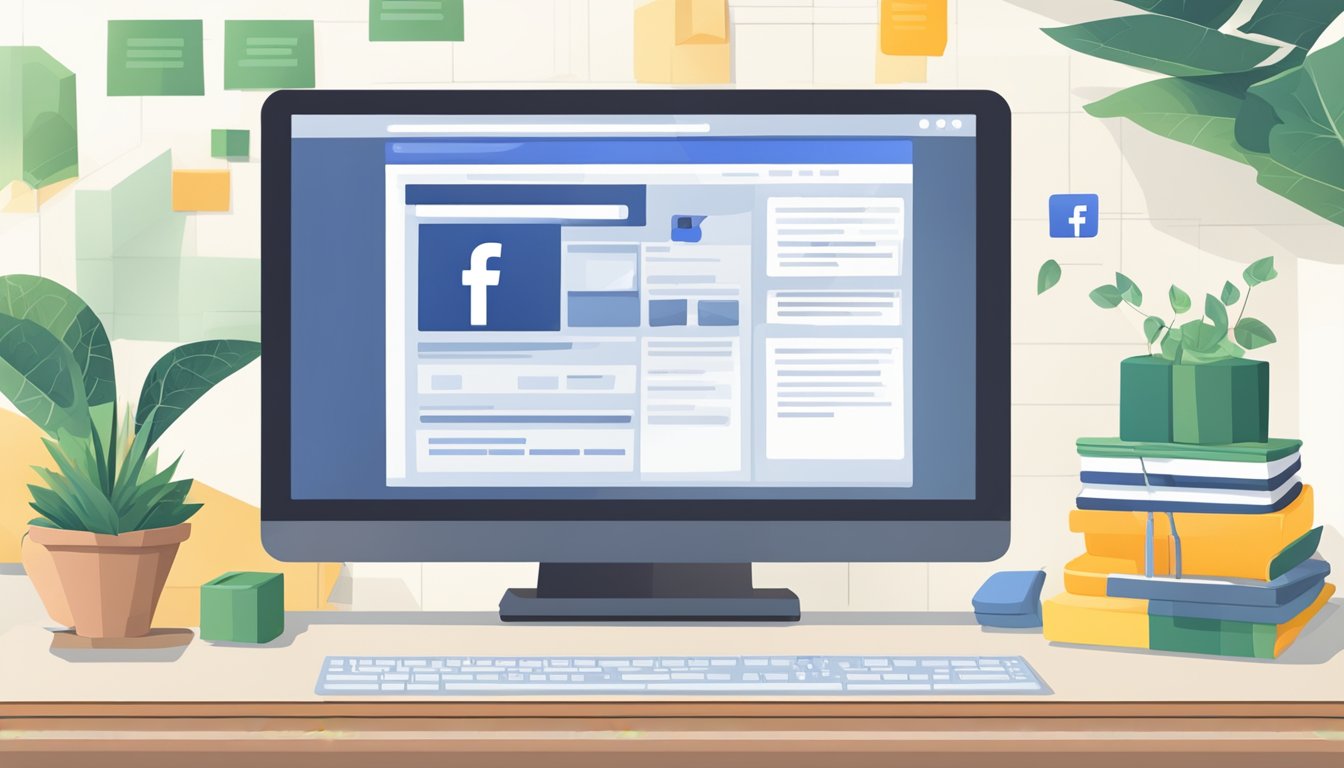 En dataskjerm som viser en Facebook annonsekampanje med budsjett og målrettingsalternativer