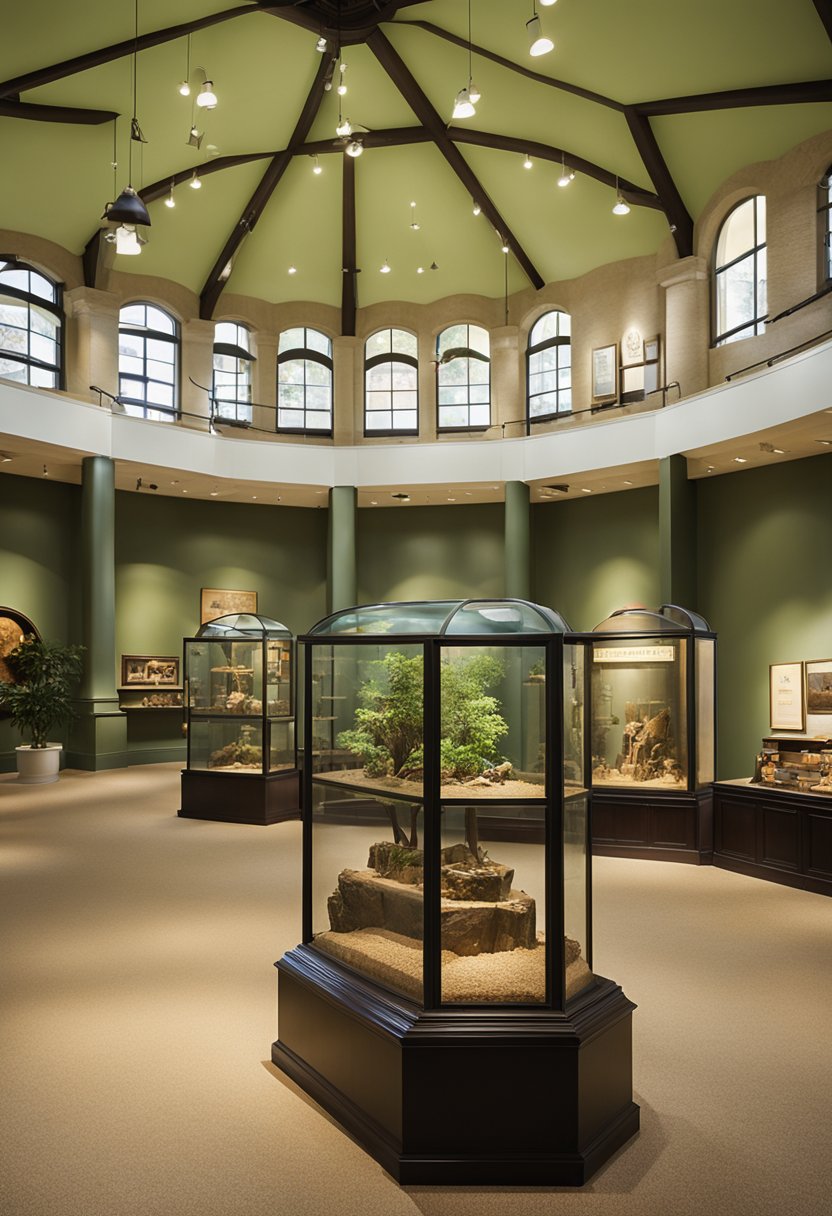 The Mayborn Museum in Waco features historic exhibits and interactive displays, with a focus on natural history and cultural artifacts