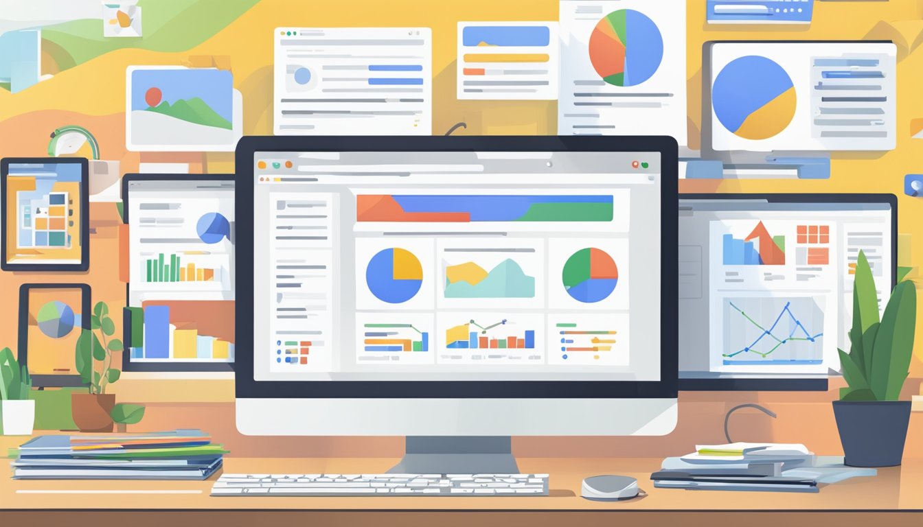 En dataskjerm som viser Google annonseutviklinger og oppdateringer