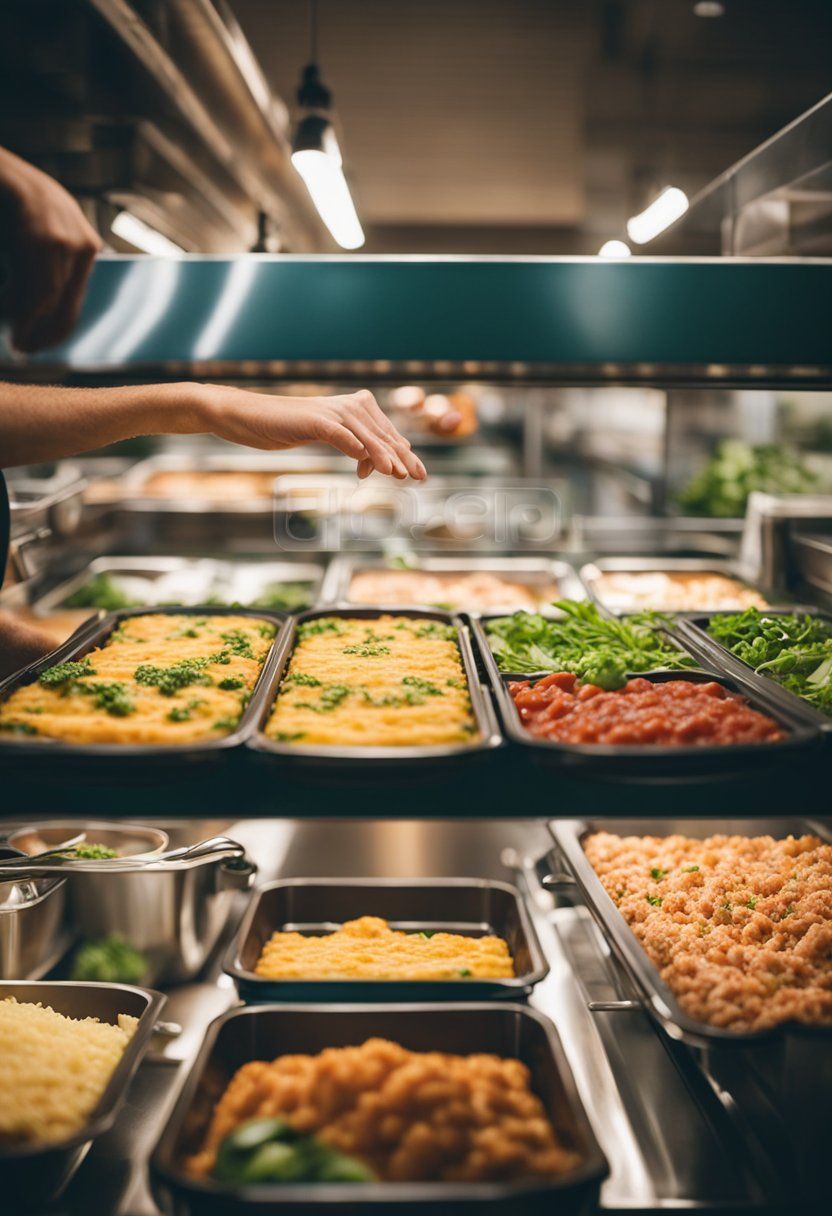 A person selecting fresh vegetables and lean meats for keto lasagna