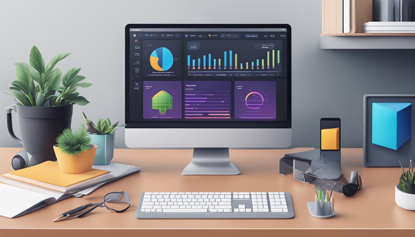 En dataskjerm som viser Elementor Pro med ytelsesoptimaliseringsfunksjoner