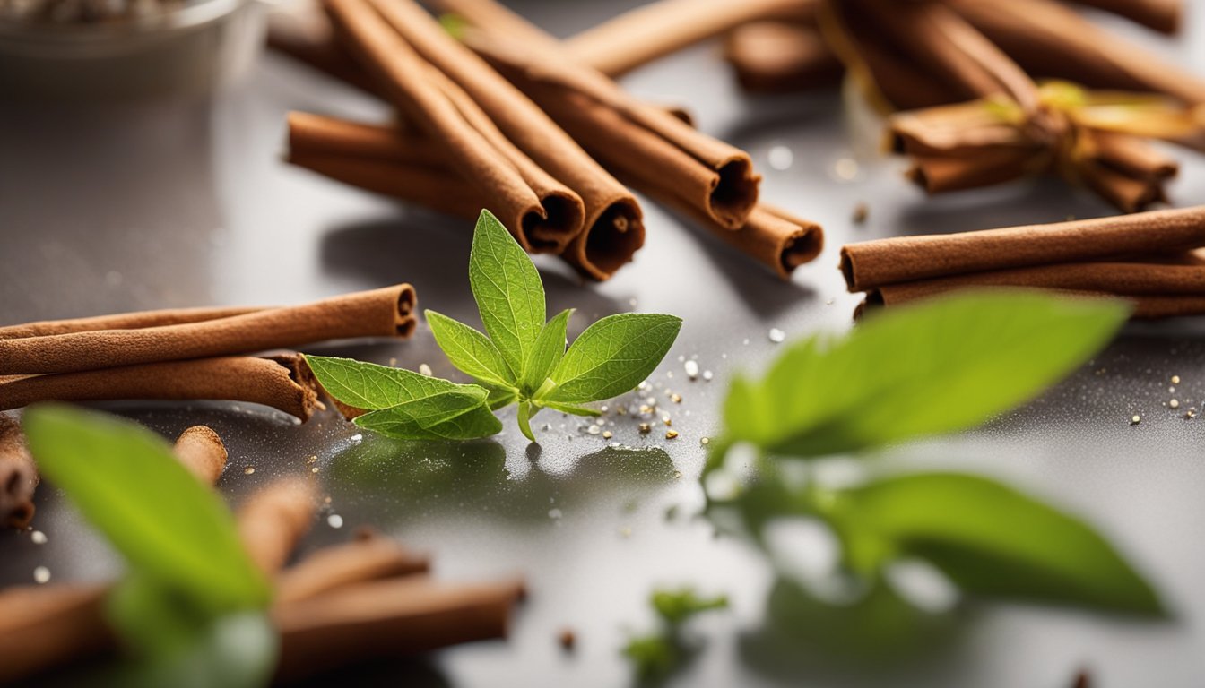 Clean cuttings surrounded by cinnamon and honey in a sterile environment to prevent fungal infections