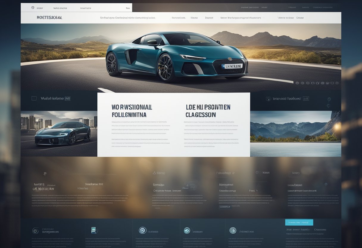 A sleek, modern website layout with clear navigation and engaging visuals