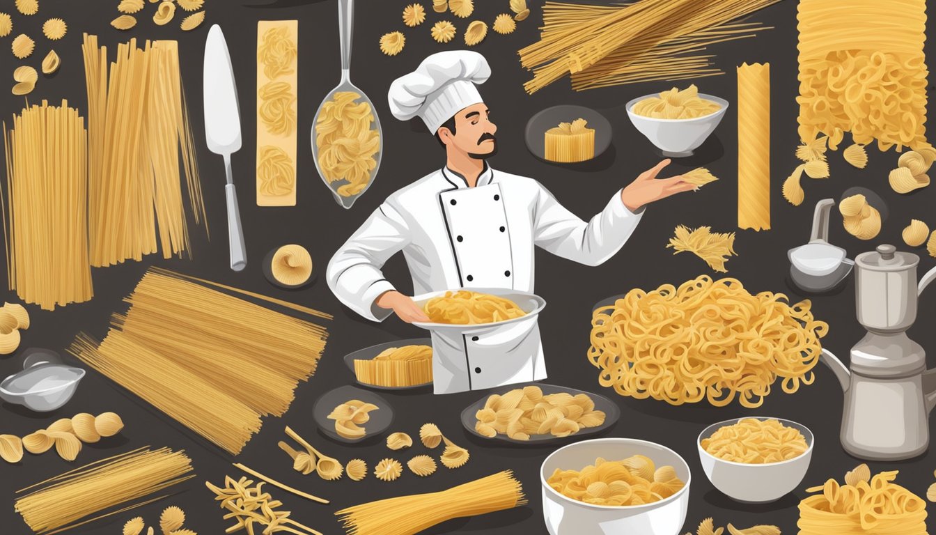 A chef cooks and pairs pasta with various dried pasta brands