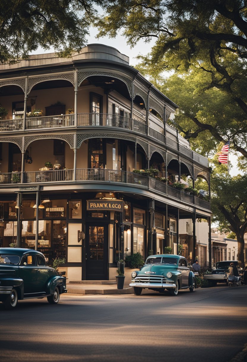 The historic restaurants in Waco are bustling with activity, as patrons enjoy delicious meals in charming, old-fashioned settings. The buildings exude a sense of nostalgia, with vintage signage and classic architecture