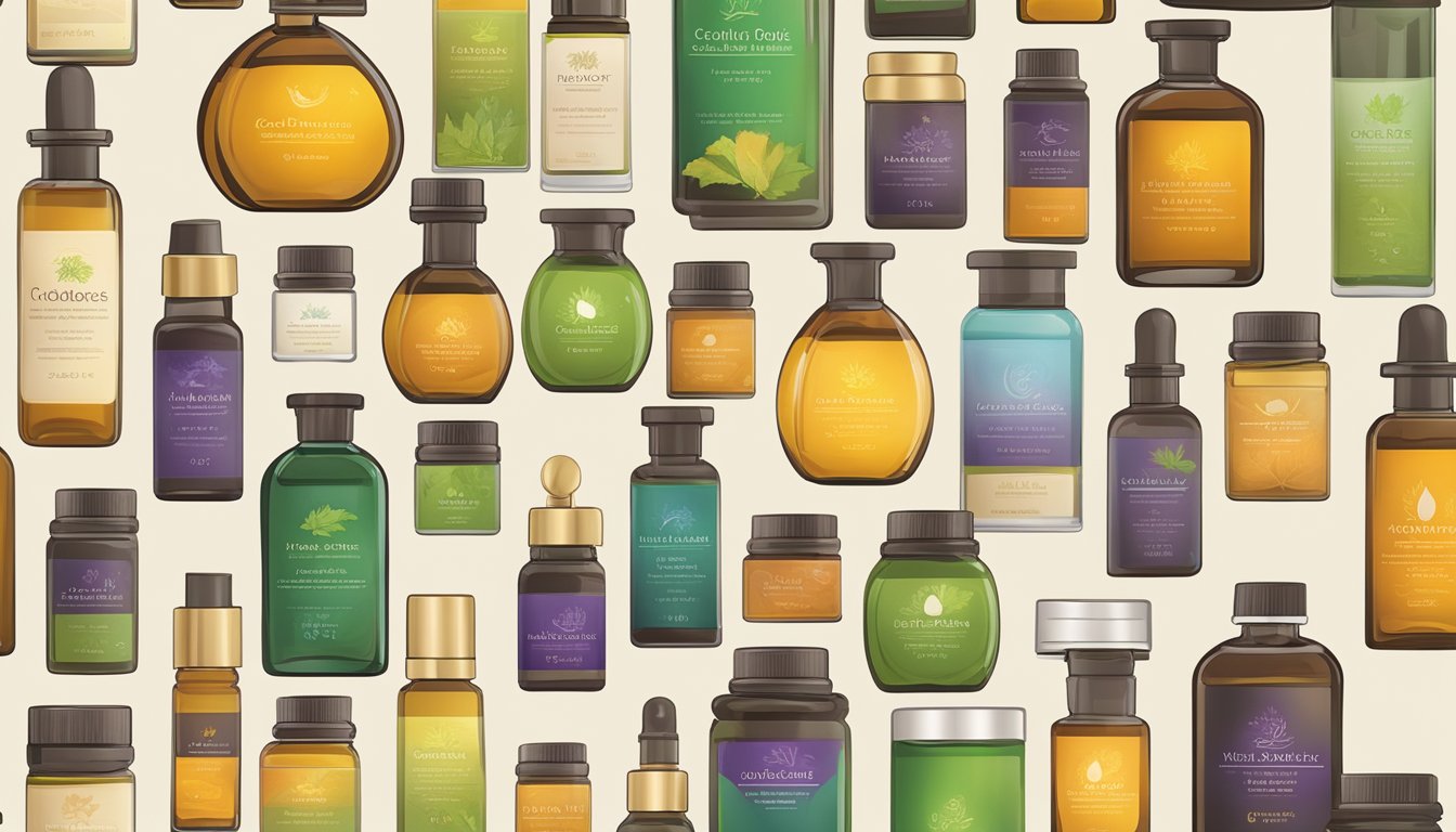 A collection of various natural oils from Maple Holistics, including cold-pressed oils, arranged on a clean, modern display