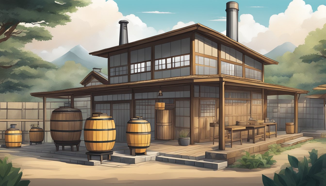 A traditional Japanese distillery with modern Texas elements