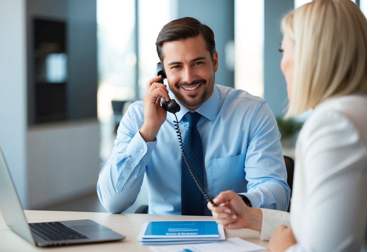 A customer service representative assists a client with a Suncorp home loan review over the phone