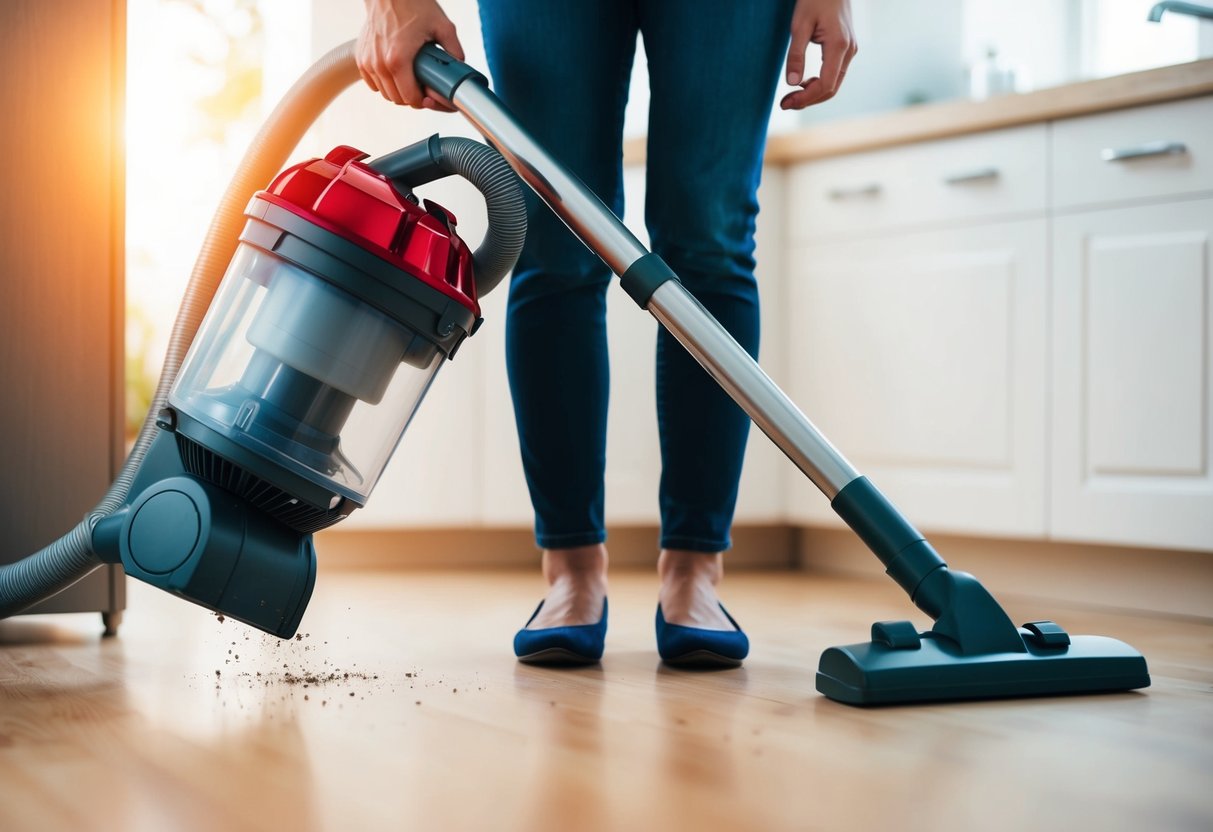 Un aspirateur vidé dans une poubelle en six étapes