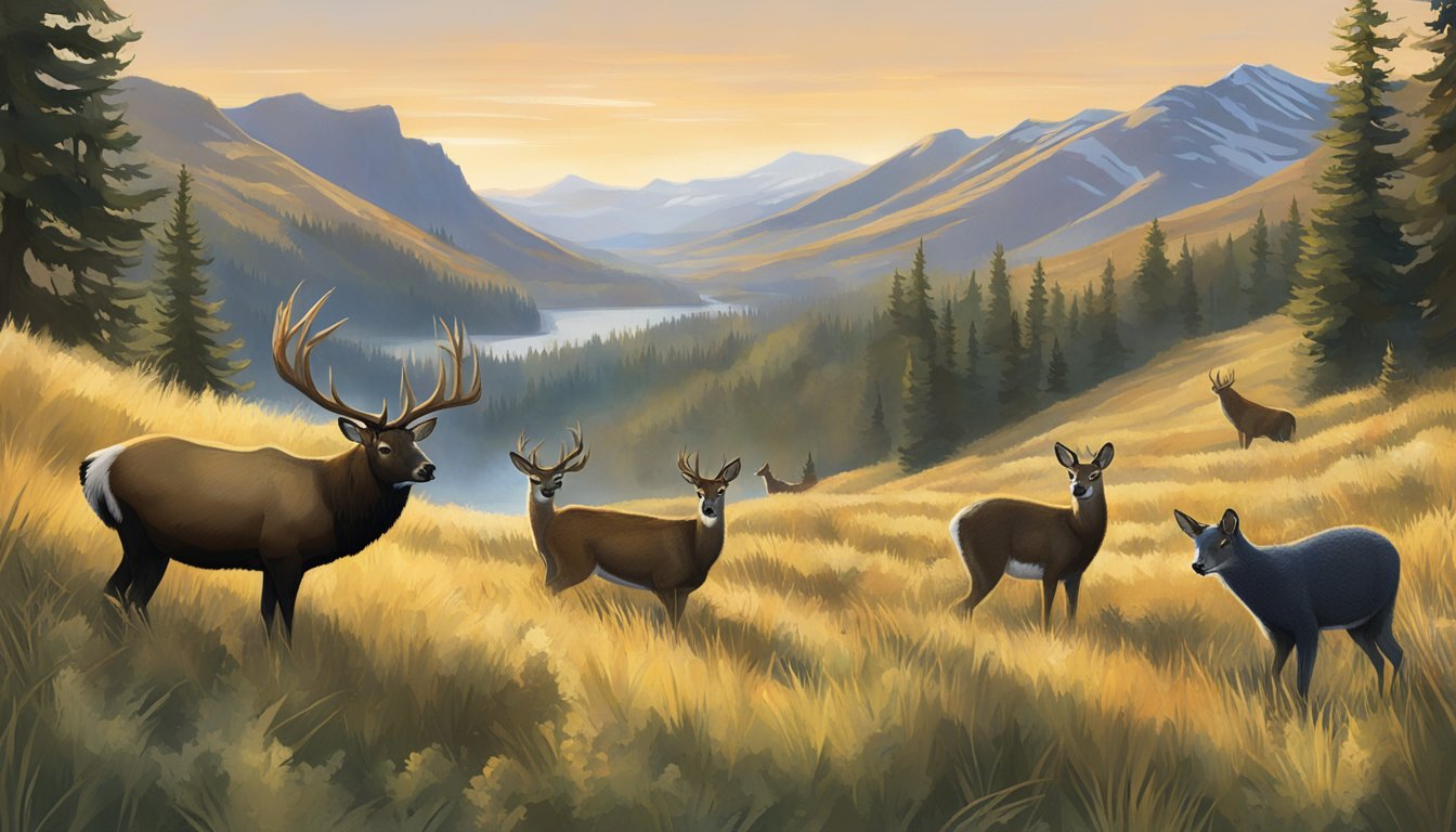 A diverse array of game species roam through Washington's varied landscapes, from the dense forests of the Cascades to the open prairies of the Palouse