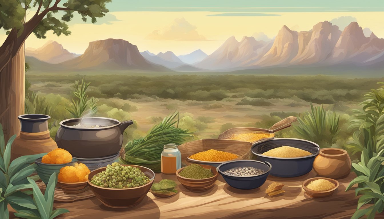 A Texan landscape with indigenous ingredients and traditional cooking methods