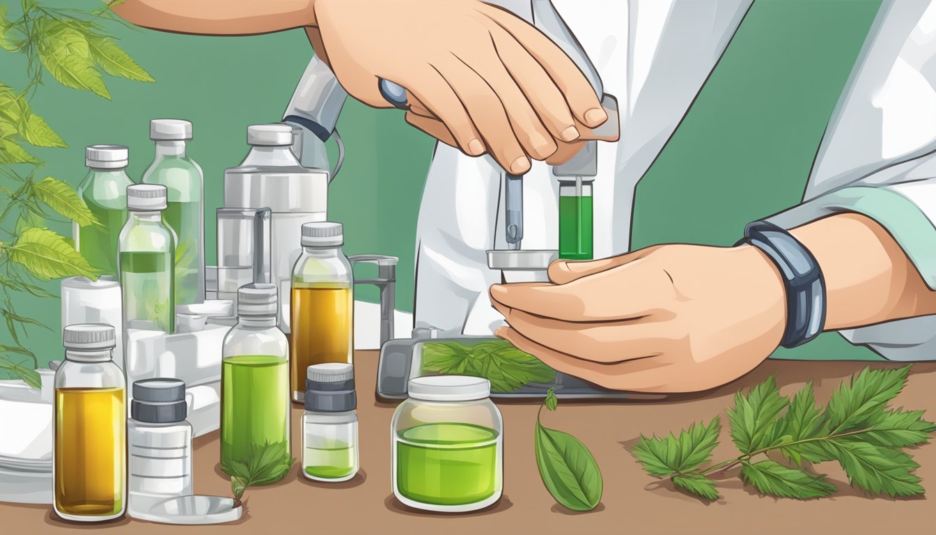 A doctor prescribing neem oil to a patient with various medical conditions