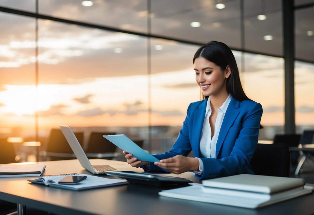 A travel agent researching destinations and booking flights and accommodations