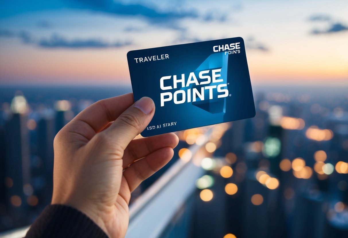 A traveler redeeming Chase points for a flight or hotel stay