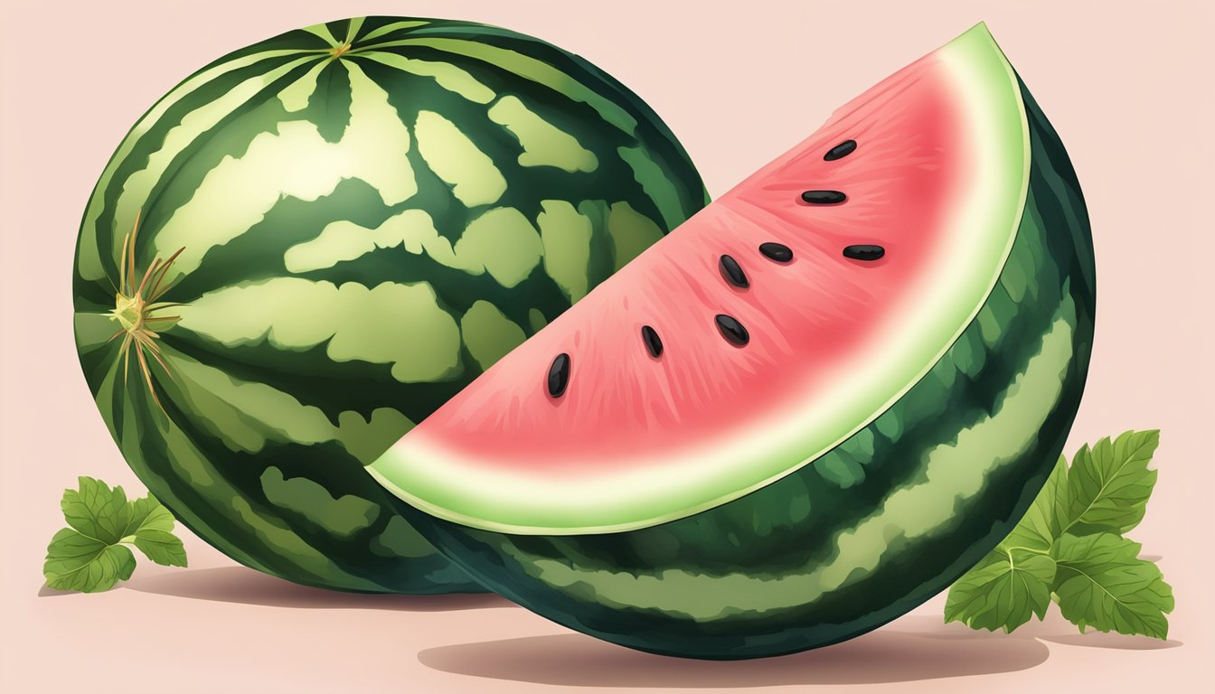 A watermelon cut open, with mushy, discolored flesh and a foul odor