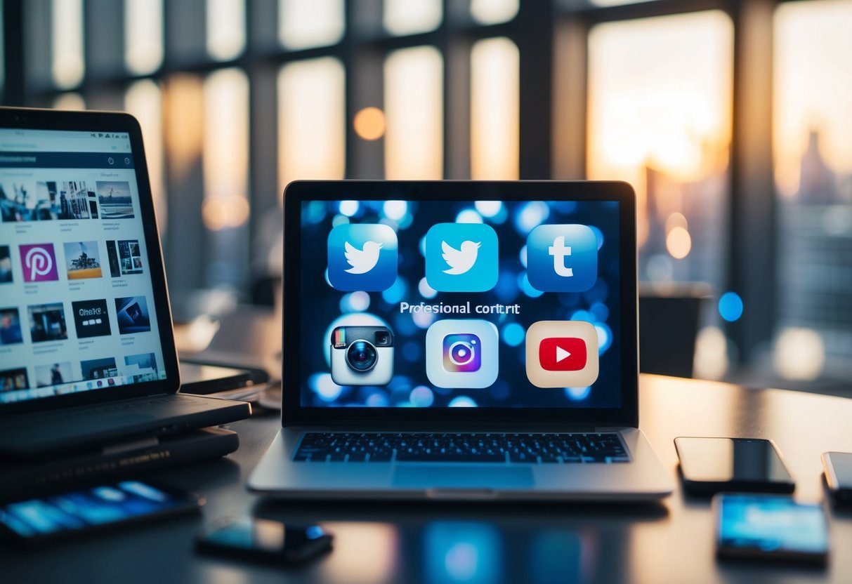 A diverse array of digital devices and platforms, including social media, websites, and apps, are being utilized to generate and share user-created content