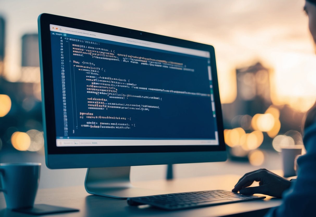 A computer screen displaying code for implementing Schema.org markup, with multiple language options