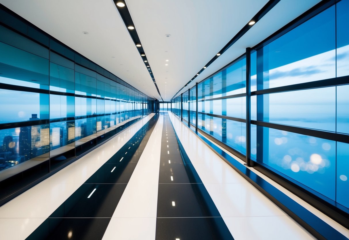 A sleek, modern website layout with clear pathways leading to different international destinations. Clear navigation menus and a streamlined site structure make it easy for users to find what they need