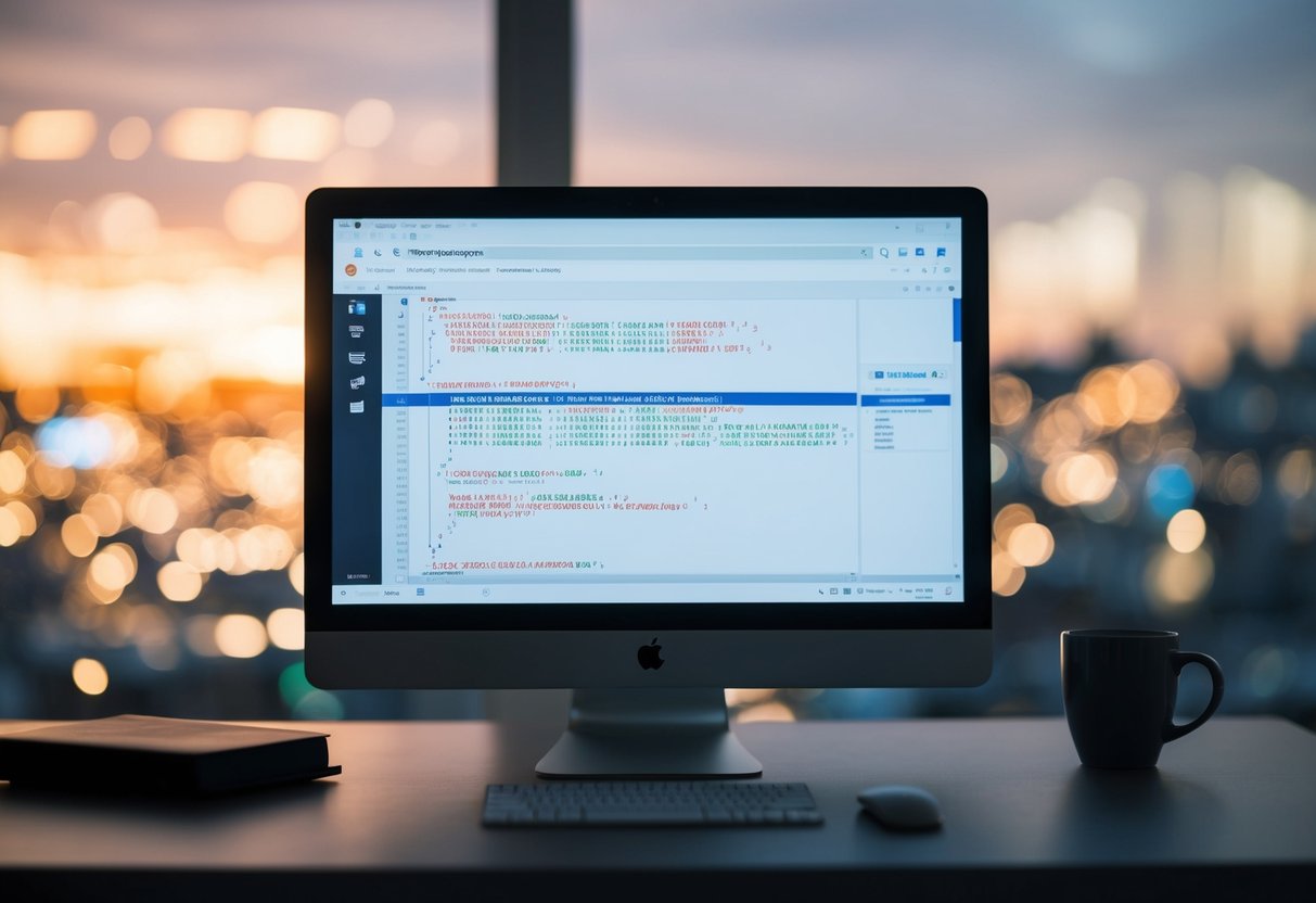 A computer screen displaying code for implementing video schema markup, with a video player and a snippet of rich data