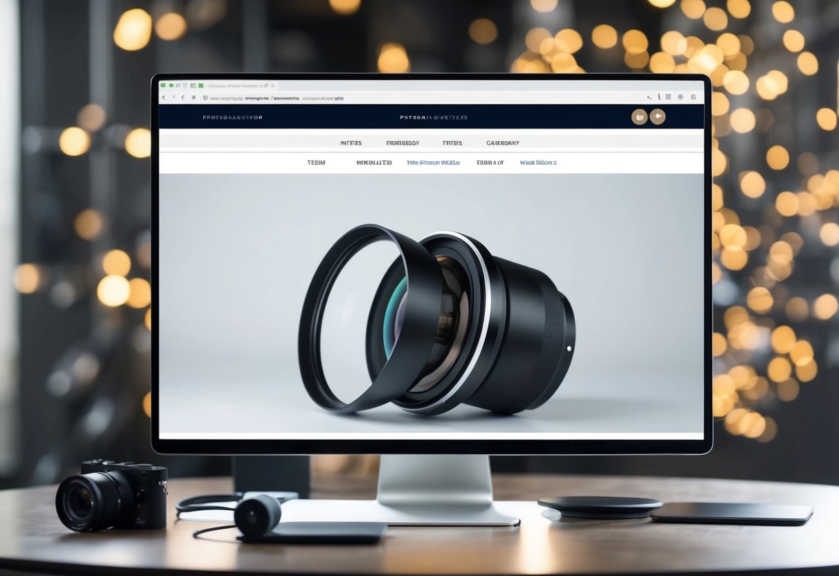 A product displayed on a webpage with a 360-degree image feature, showing various angles and details of the item