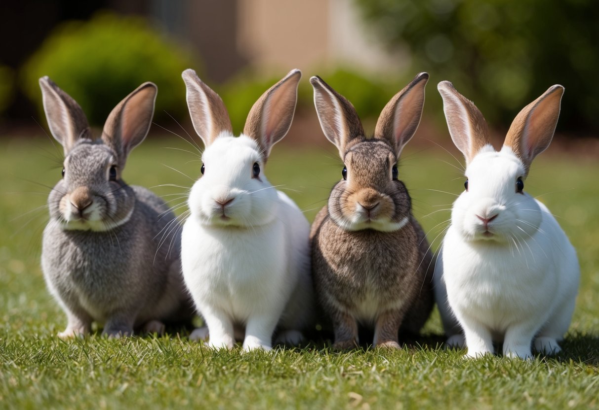 A group of rabbits participating in a 4H project, showcasing advanced techniques and care