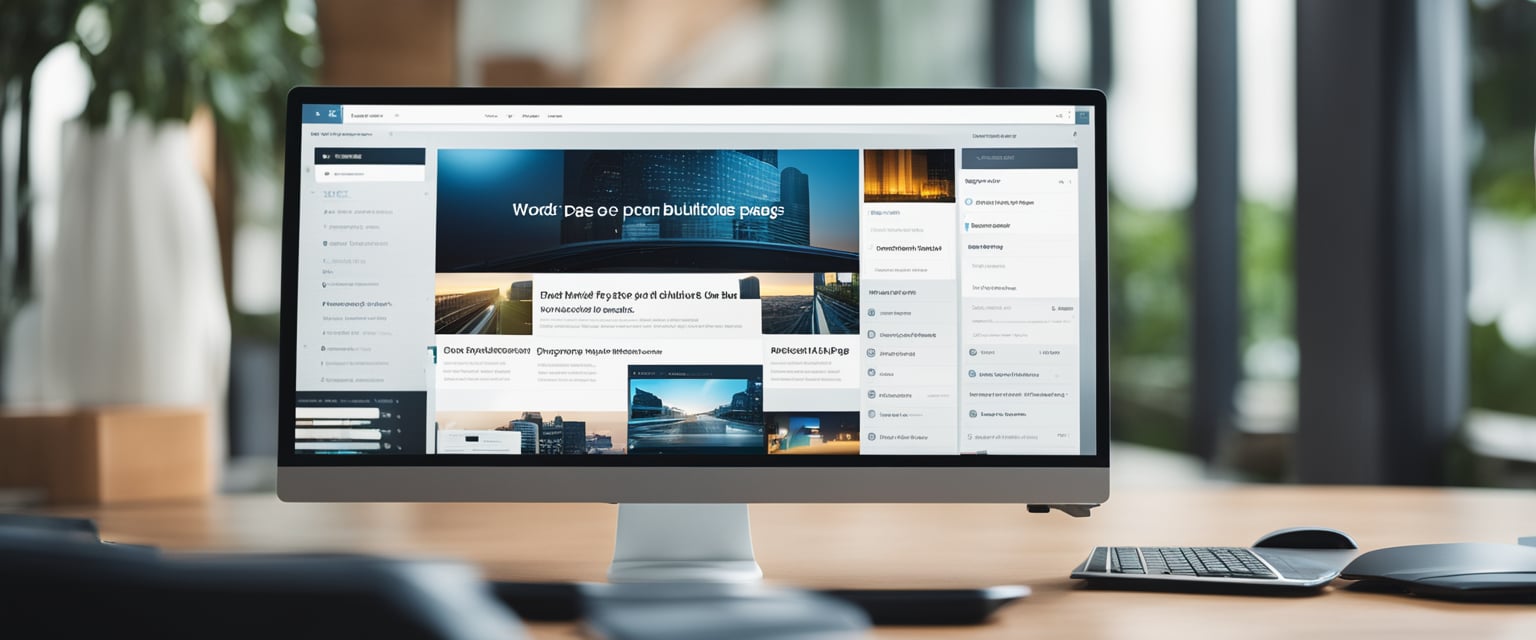 Ein Computerbildschirm, der ein WordPress-Dashboard mit mehreren geöffneten Page-Builder-Tabs zeigt, was den Prozess der Duplizierung einer Seite auf der Website anzeigt.