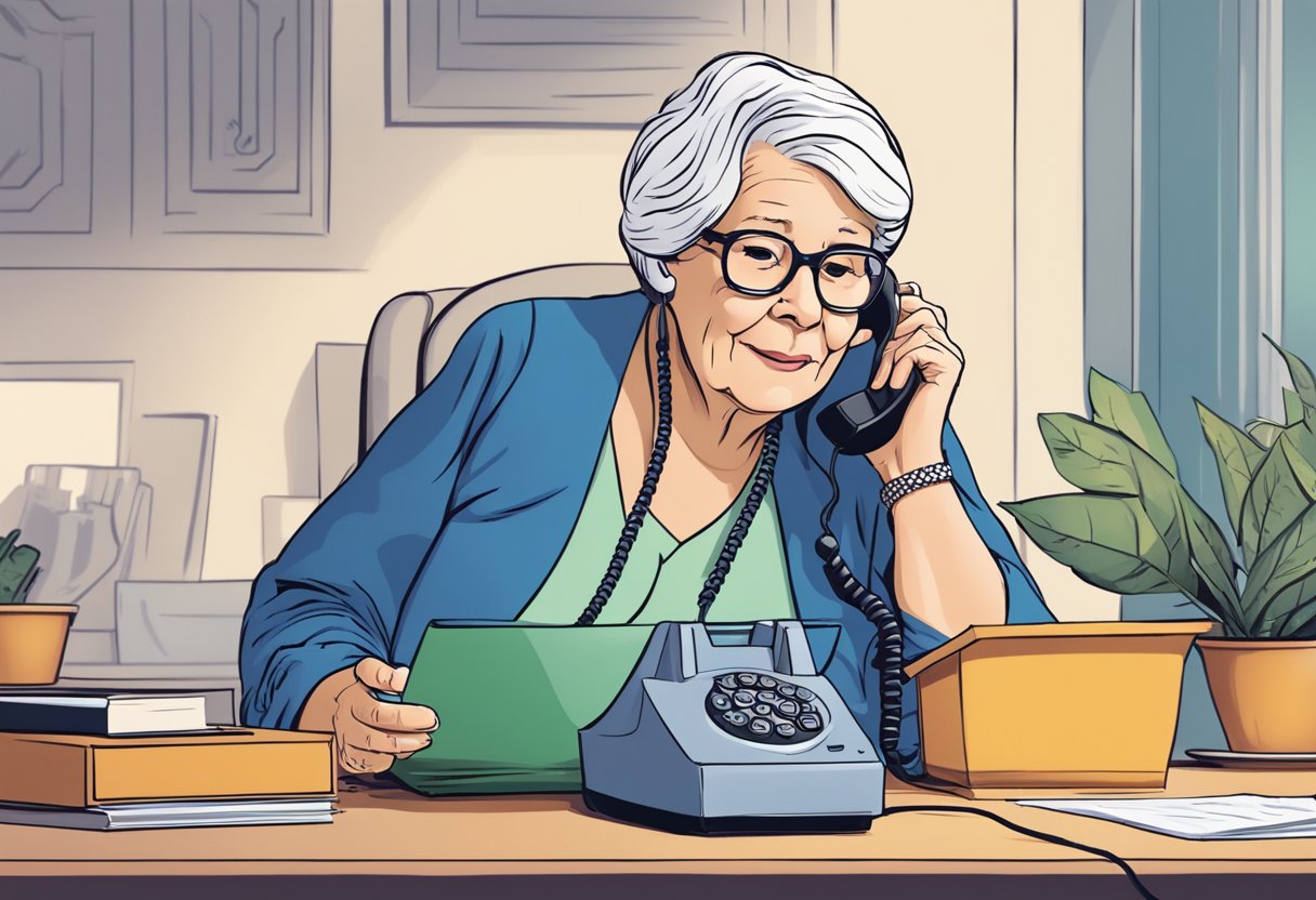 An AI "grandmother" on the phone, engaging in meandering conversations to waste scammers' time