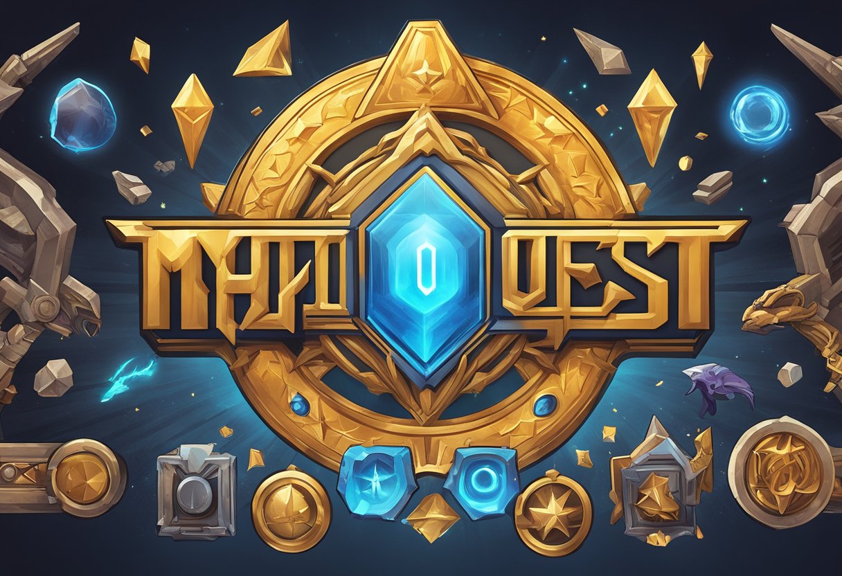 Mythic Quest logo surrounded by gaming symbols, with a burst of light indicating the spinoff anthology series