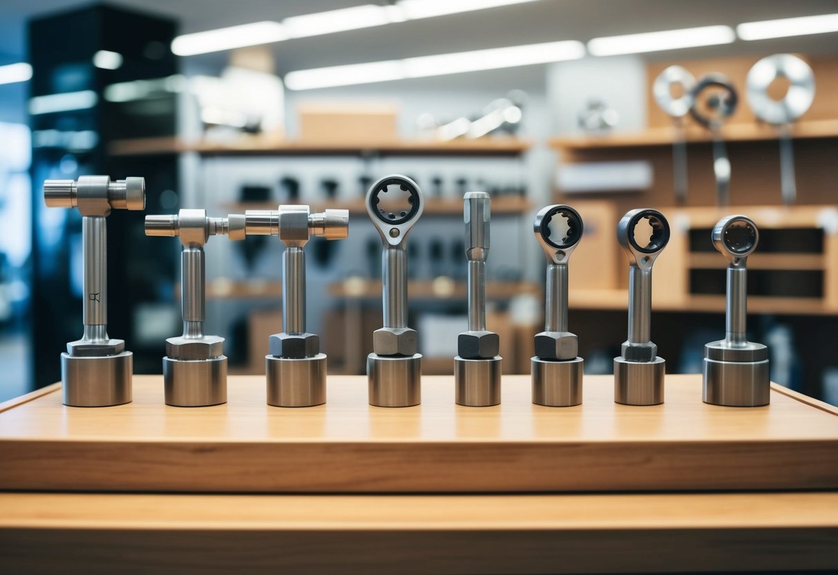 A modern store with seven engineering tools on display