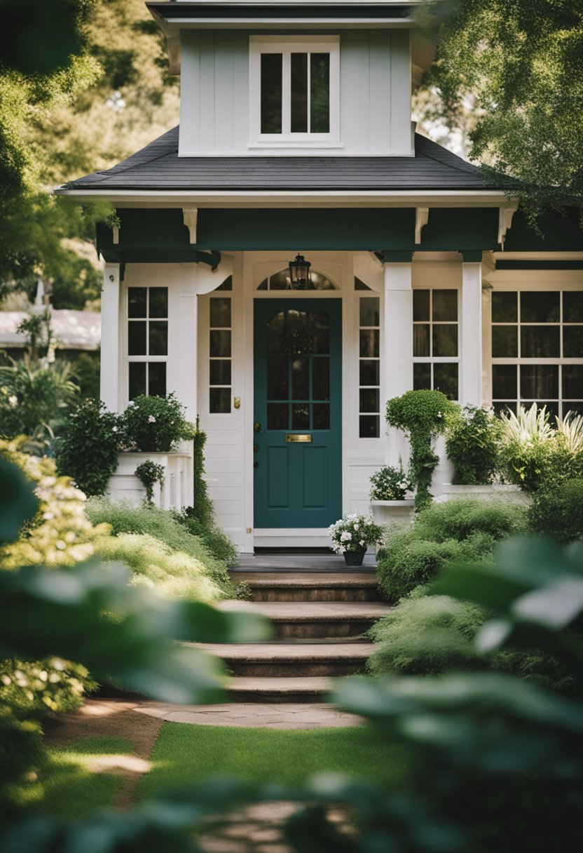 A cozy bed and breakfast nestled near Cameron Park, surrounded by lush greenery and charming architecture