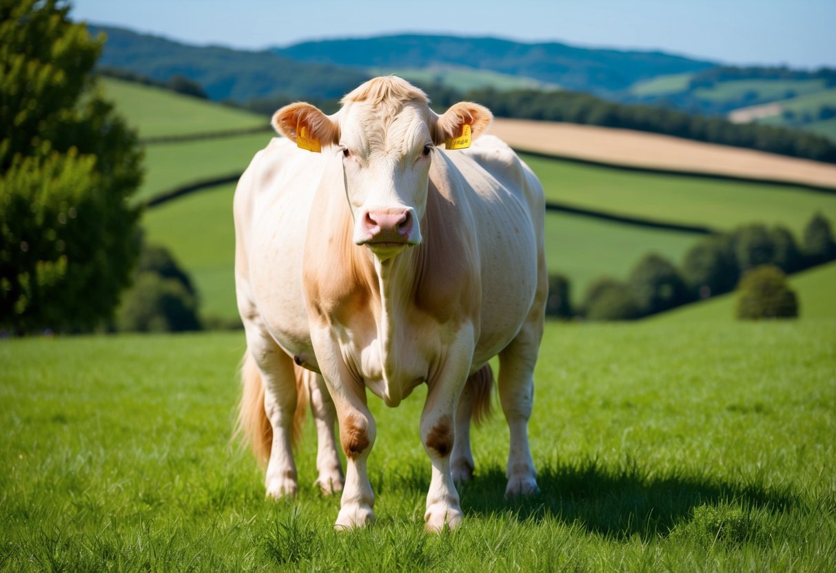 Blonde d'Aquitaine cattle 