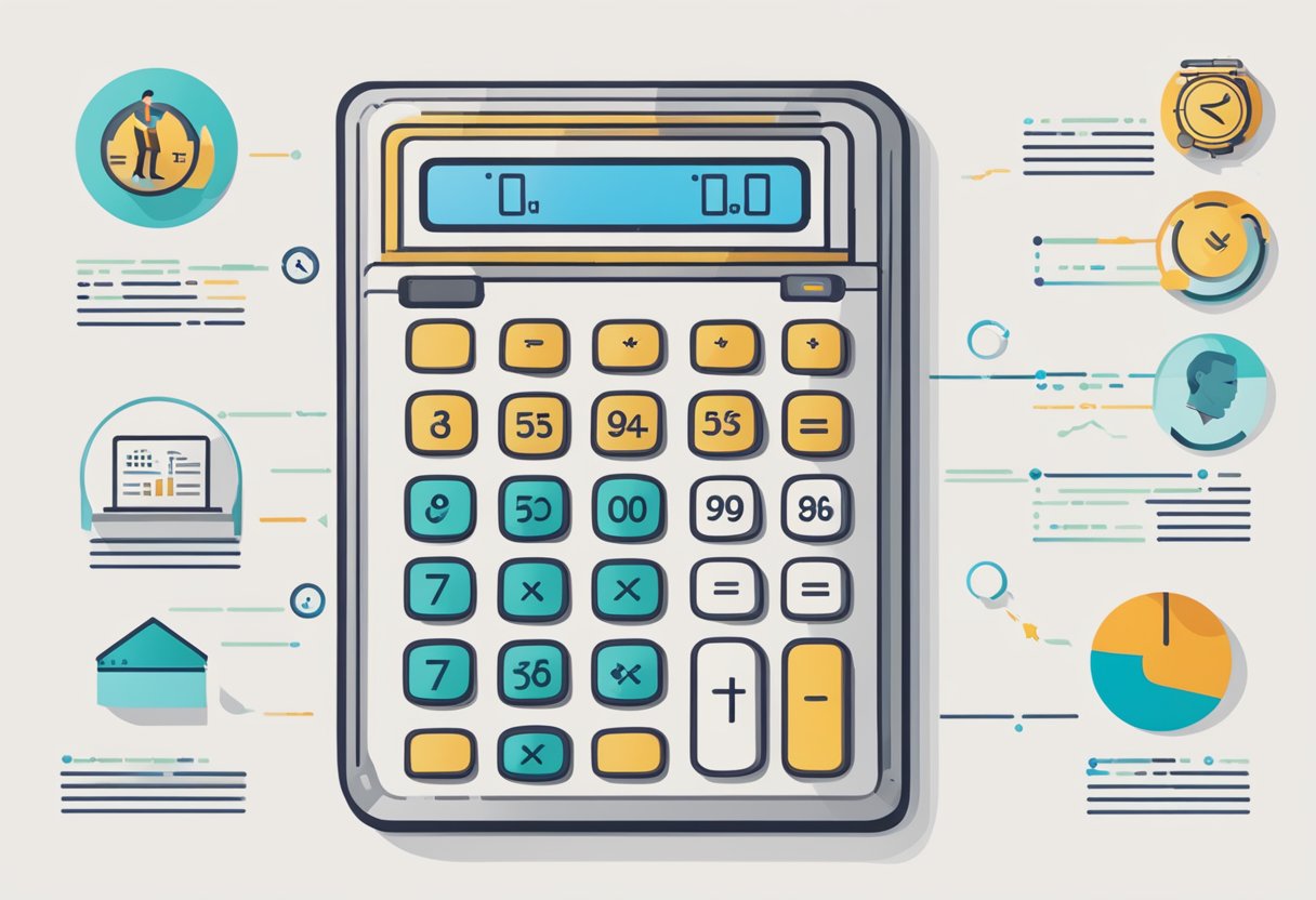 A calculator with a 10-year timeline, disability-related symbols, and eligibility criteria displayed