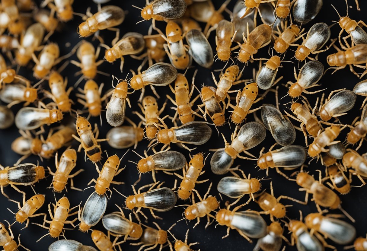 En rekke skadedyr som infiserer et hjem, og forårsaker skade på møbler og matforsyninger