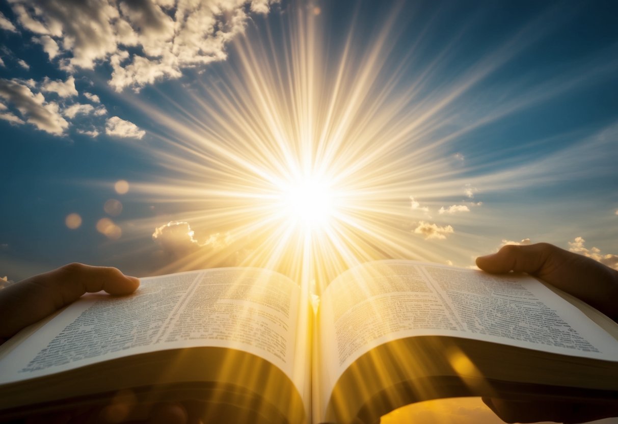 A radiant, celestial covenant between God and Abraham, with Ishmael's fate left to the imagination