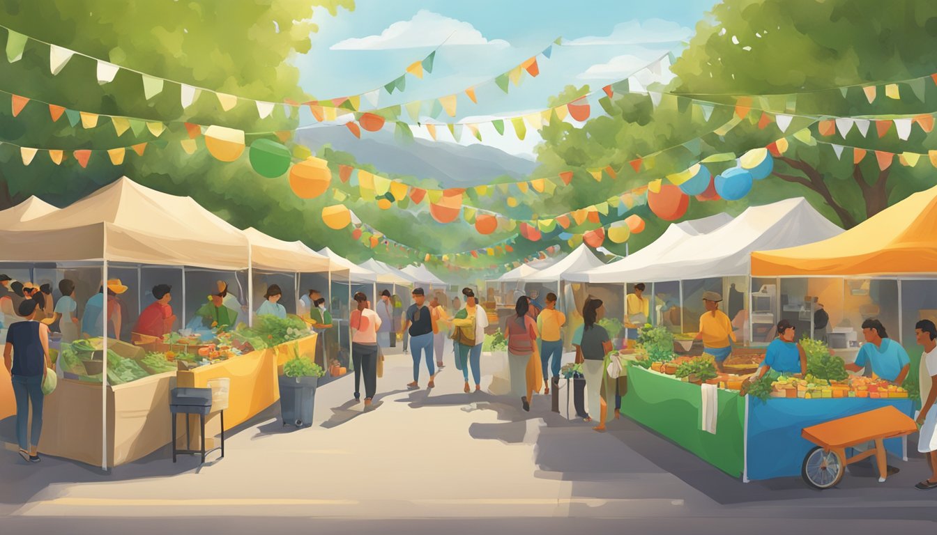 The San Marcos Cinco de Mayo festival features eco-friendly vendors, solar panels, and recycling stations