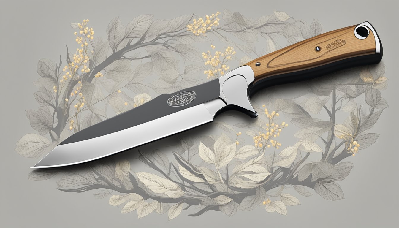 A sleek, curved blade with a contoured handle, designed for precision and comfort during deer field dressing