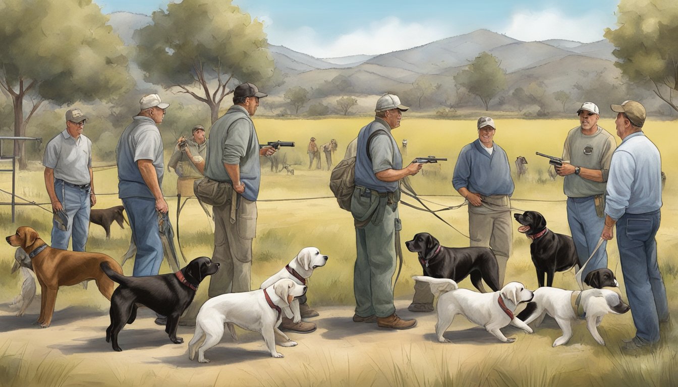 A gun dog training session in California, with a focus on health and nutrition