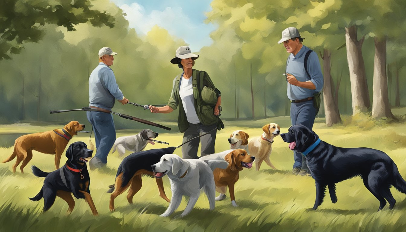 A gun dog training session in Washington, with a focus on health and nutrition