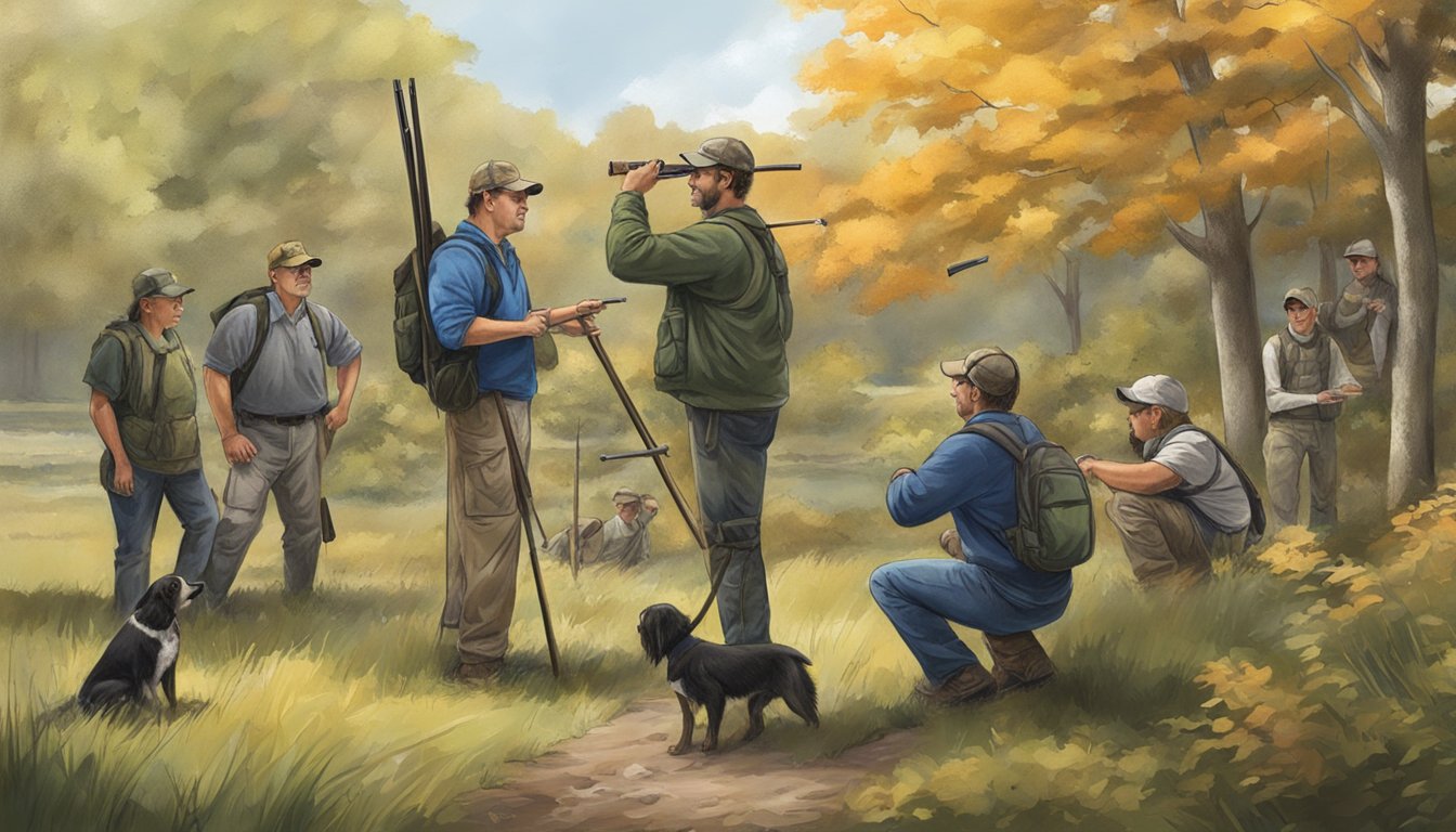 A hunter education instructor teaches a class in the District of Columbia