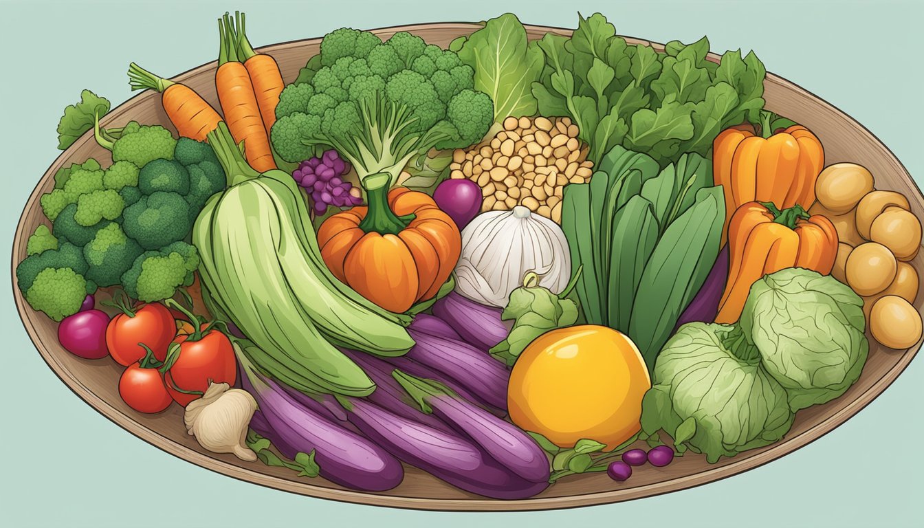 A colorful array of fresh vegetables, grains, and proteins arranged in a bowl, ready for assembly