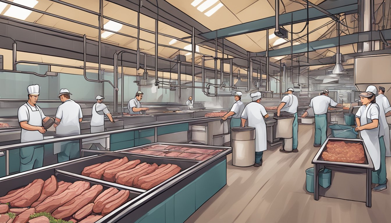 The Magic Valley Food Factory in Idaho processes game meat in a bustling and efficient environment