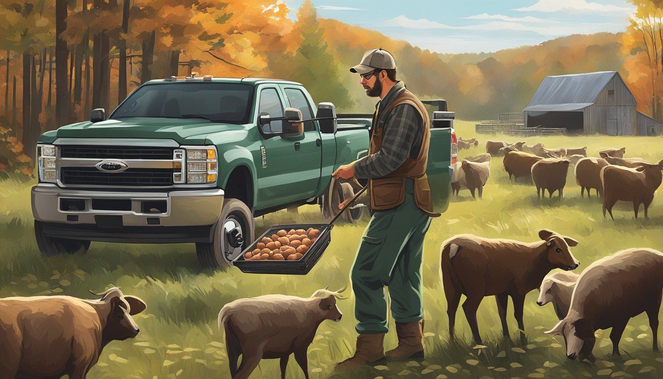 A hunter delivers freshly harvested game to Fisher's Custom Meat Processing in rural Pennsylvania